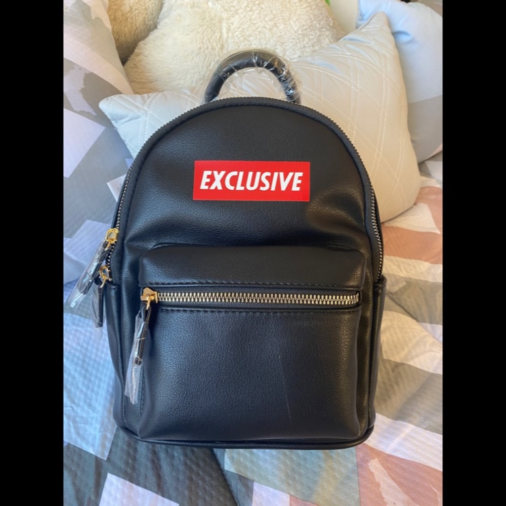Forever 21 exclusive faux leather graphic backpack